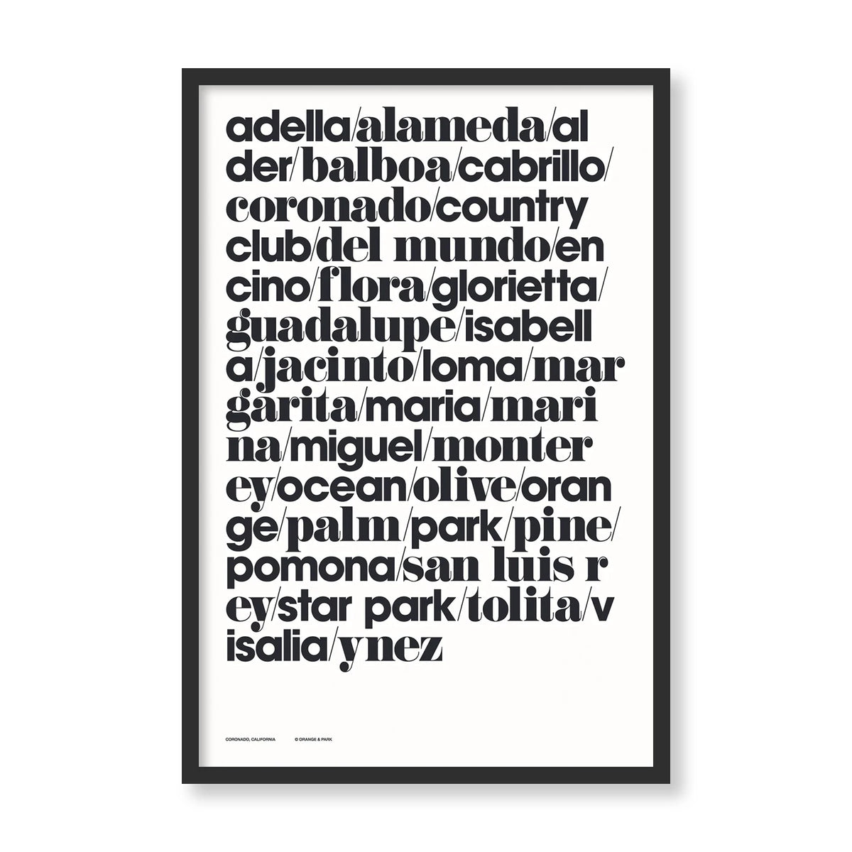 CORONADO STREET PRINT LTD100