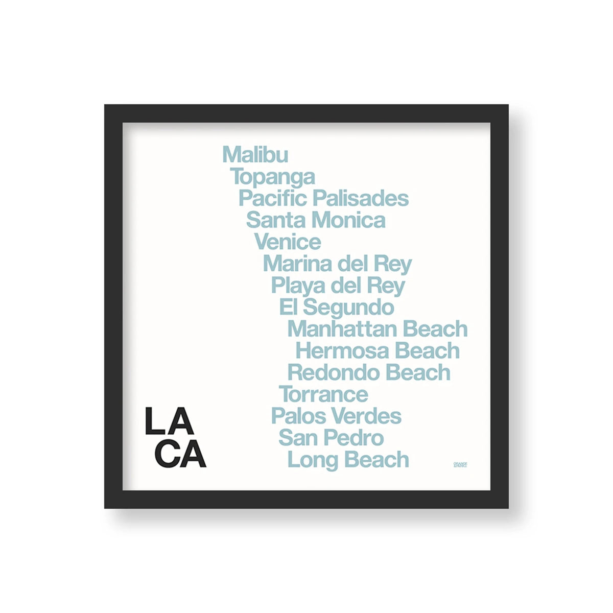 LOS ANGELES BEACH TOWNS PRINT