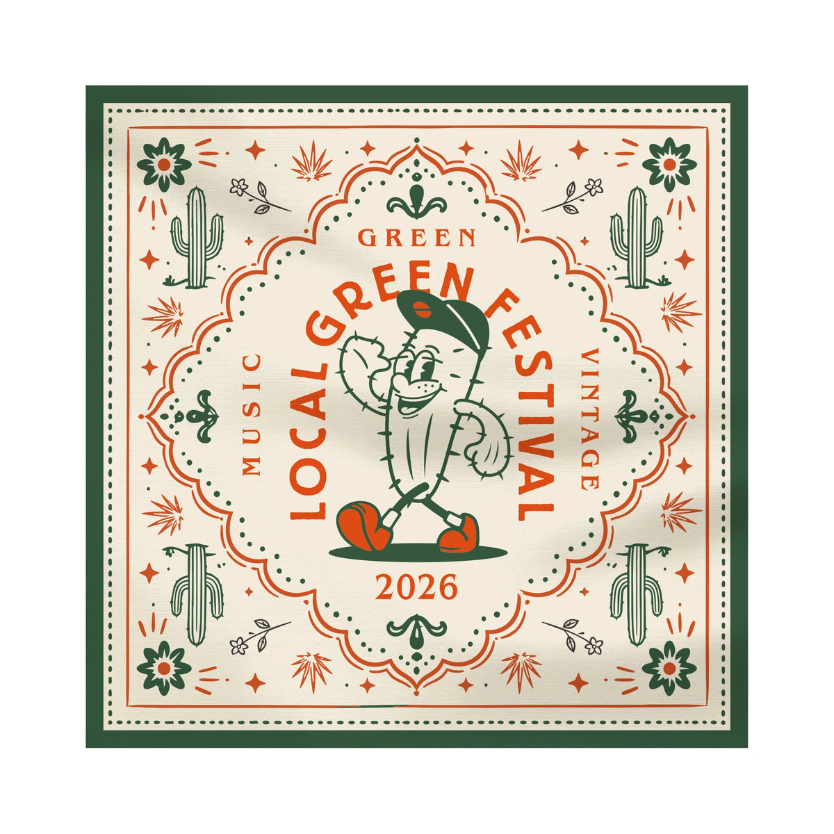 LOCALGREEN FESTIVAL 26 CACTUS BANDANA