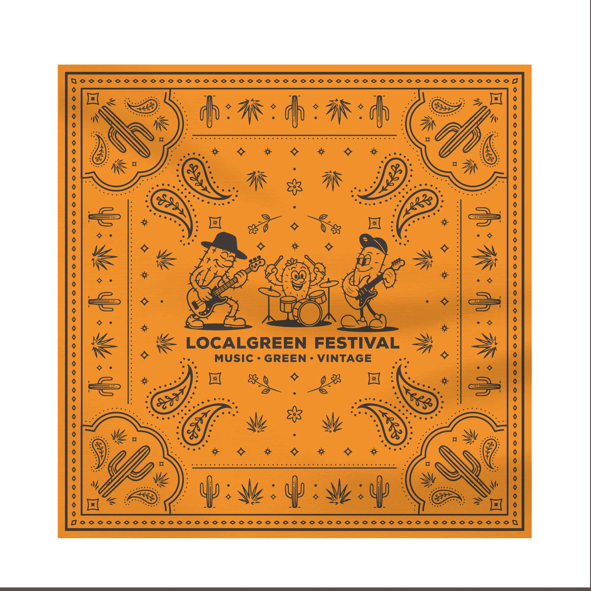 LOCALGREEN FESTIVAL 26 PAISLEY BANDANA