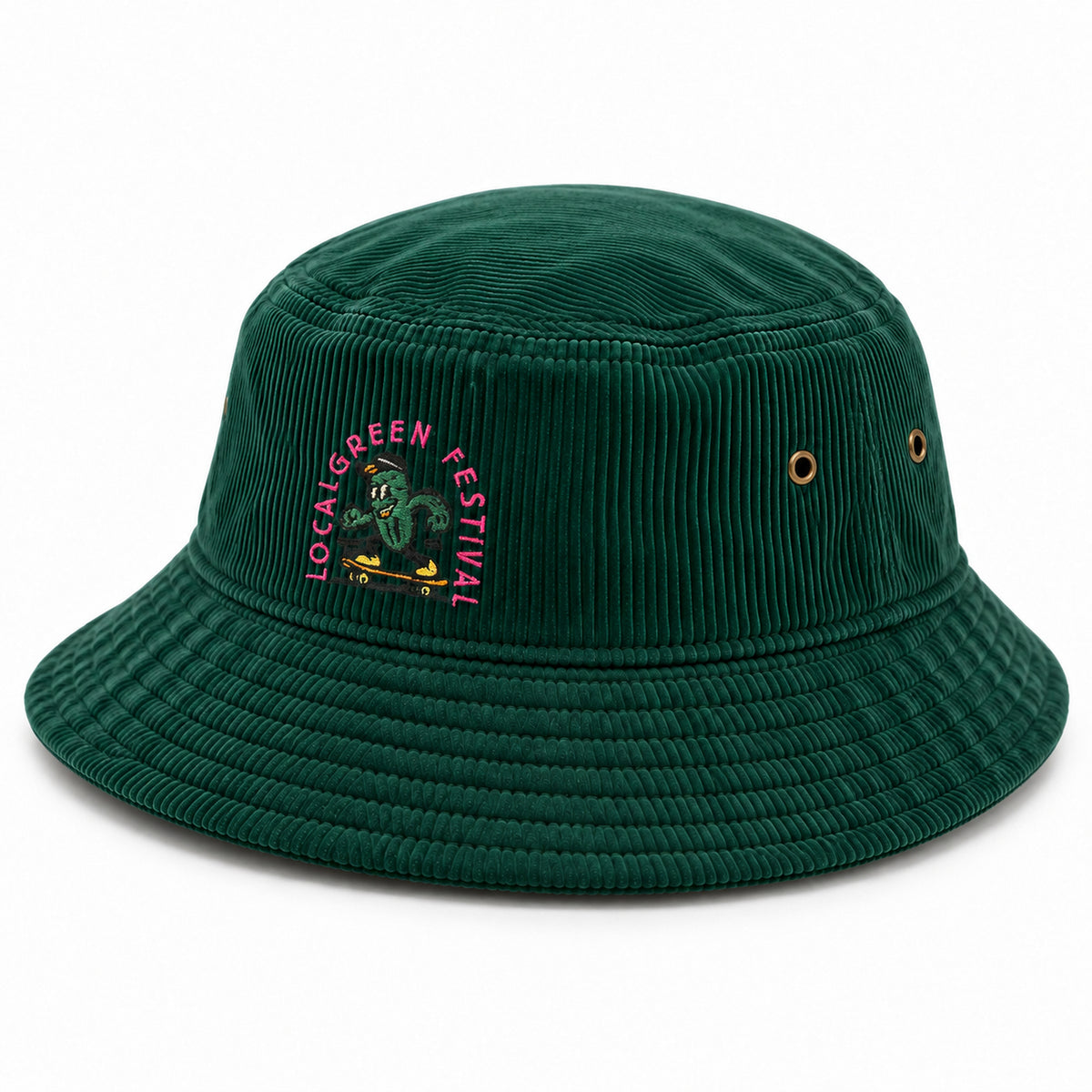 LOCALGREEN FESTIVAL 26 CACTUS CORDUROY BUCKET HAT