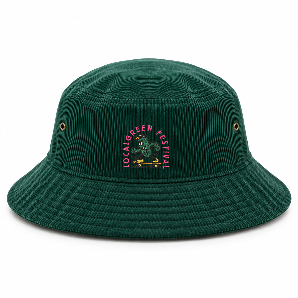 LOCALGREEN FESTIVAL 26 CACTUS CORDUROY BUCKET HAT