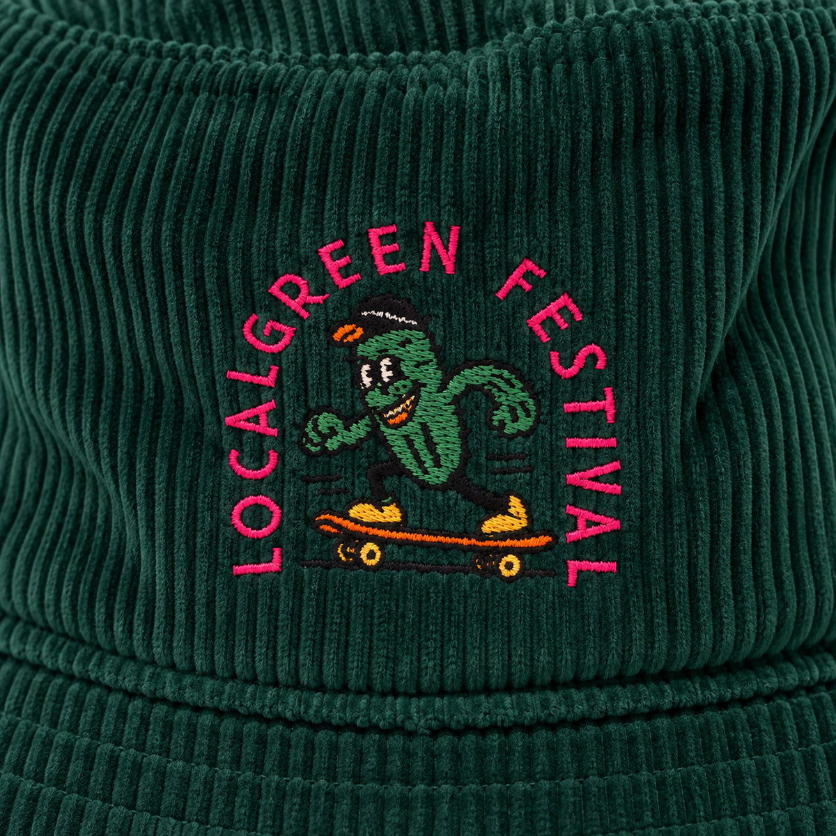 LOCALGREEN FESTIVAL 26 CACTUS CORDUROY BUCKET HAT