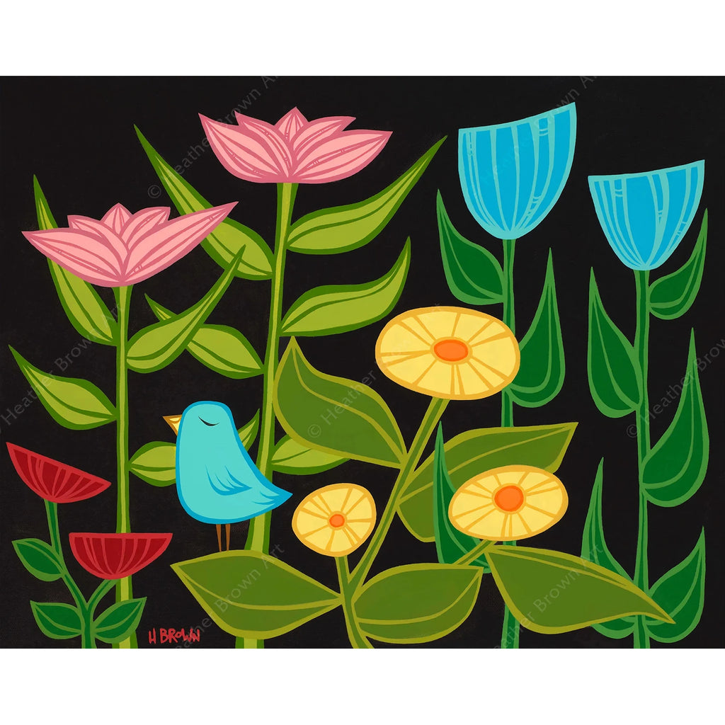 MIDNIGHT BLUE BIRD