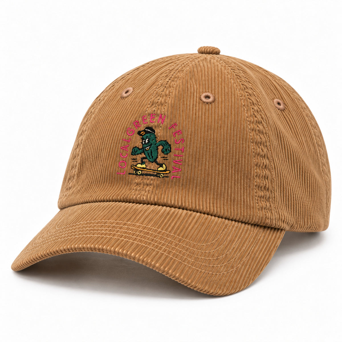 LOCALGREEN FESTIVAL 26 CACTUS CORDUROY BALL CAP