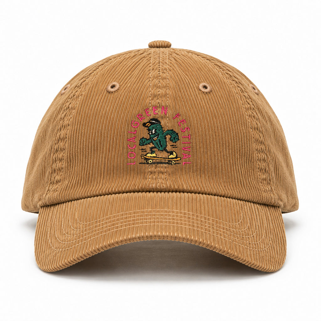 LOCALGREEN FESTIVAL 26 CACTUS CORDUROY BALL CAP