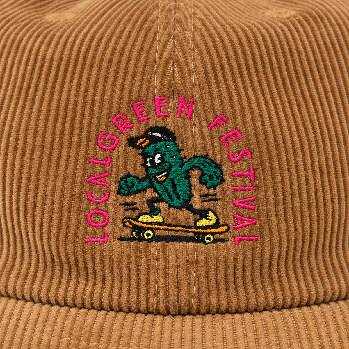 LOCALGREEN FESTIVAL 26 CACTUS CORDUROY BALL CAP