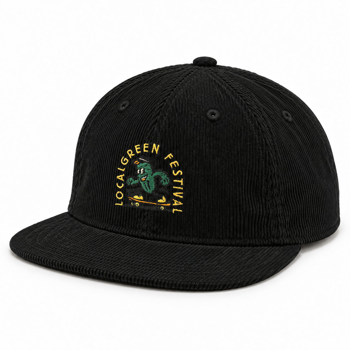 LOCALGREEN FESTIVAL 26 CACTUS CORDUROY FLAT VISOR CAP