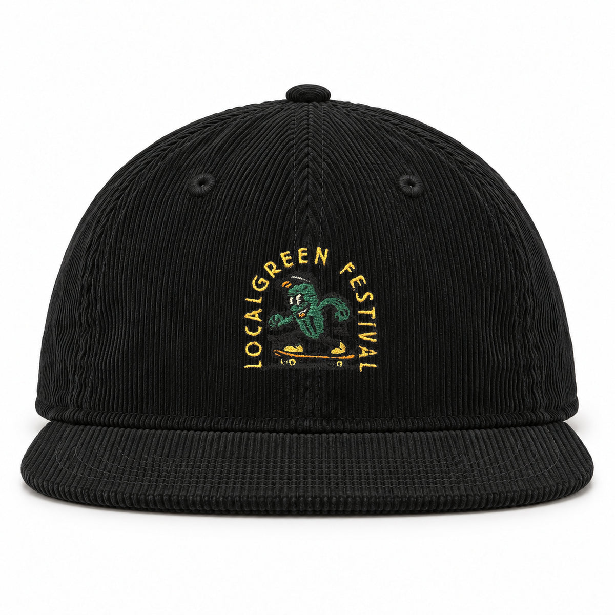 LOCALGREEN FESTIVAL 26 CACTUS CORDUROY FLAT VISOR CAP