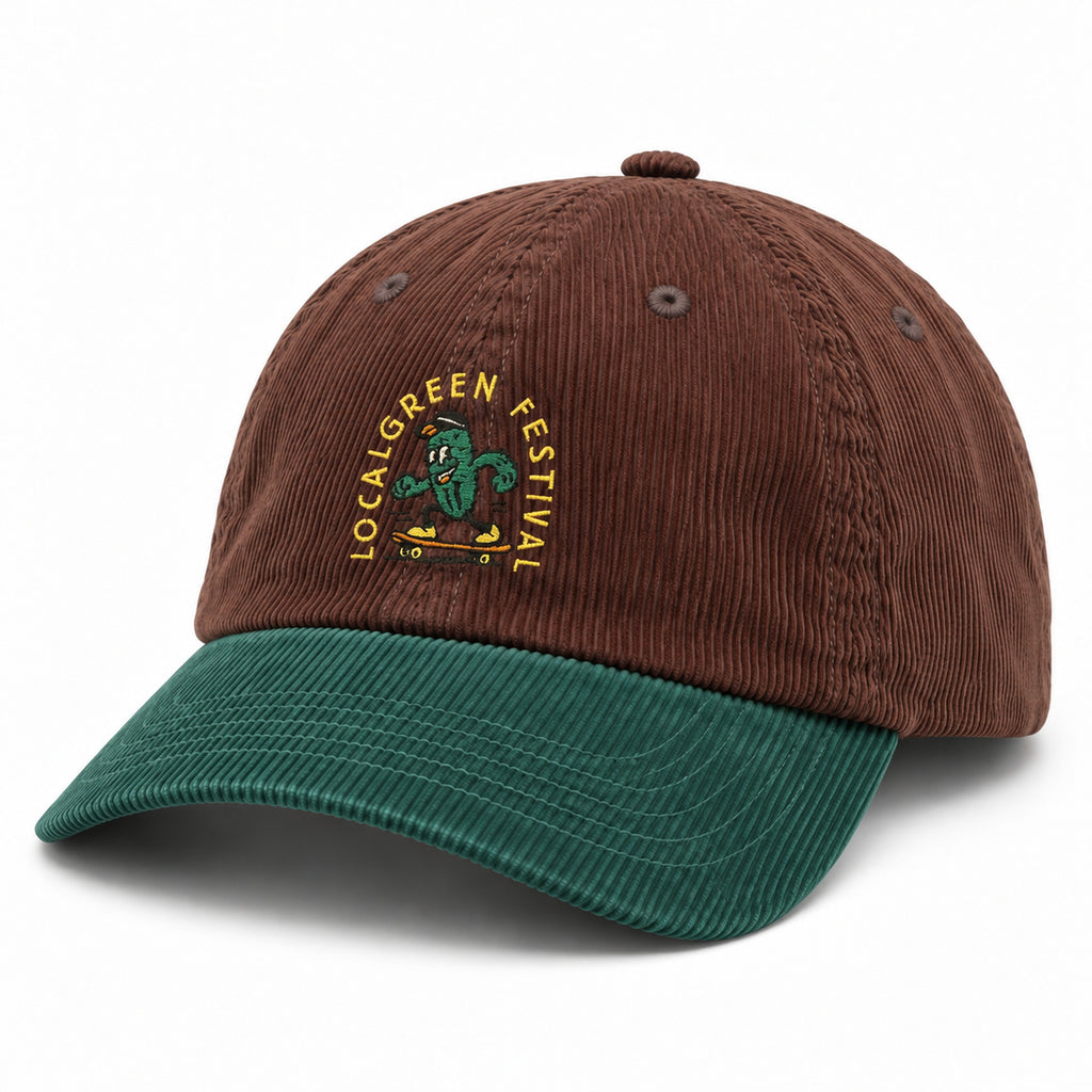 LOCALGREEN FESTIVAL 26 CACTUS CORDUROY BALL CAP