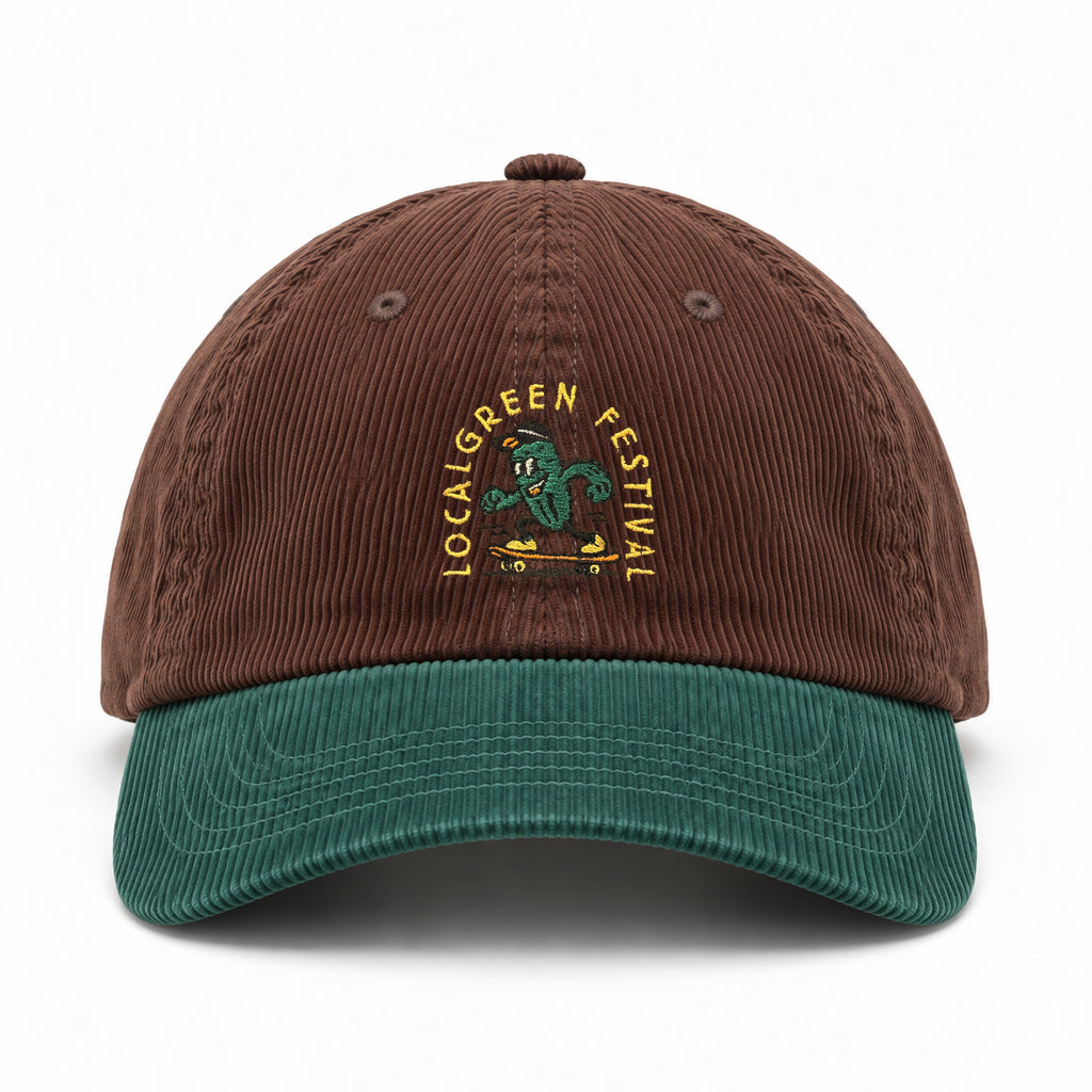 LOCALGREEN FESTIVAL 26 CACTUS CORDUROY BALL CAP