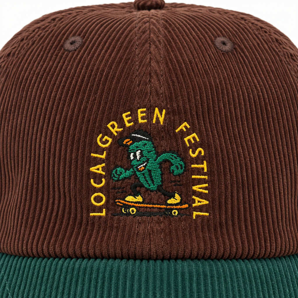 LOCALGREEN FESTIVAL 26 CACTUS CORDUROY BALL CAP